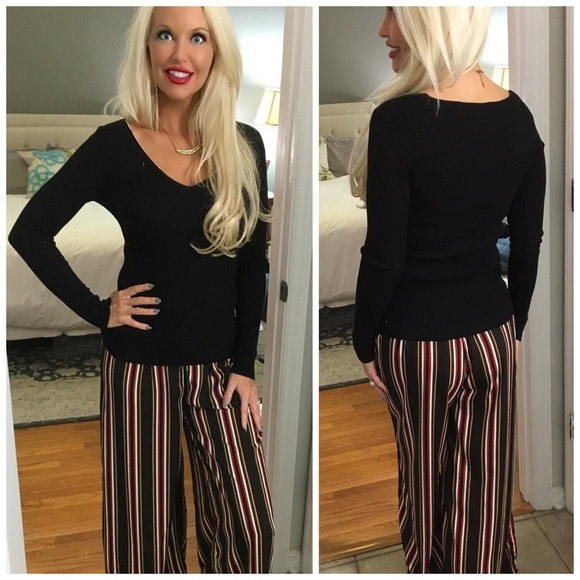 ❤️BEST EVER LAST 1!Adorable Striped Palazzo Pants! - Picture 3 of 3